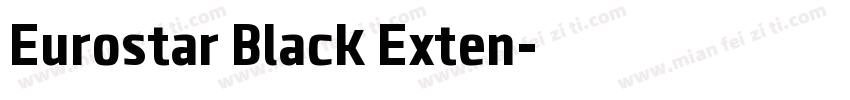 Eurostar Black Exten字体转换